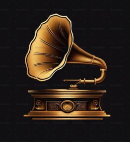 Antiker Grammophon